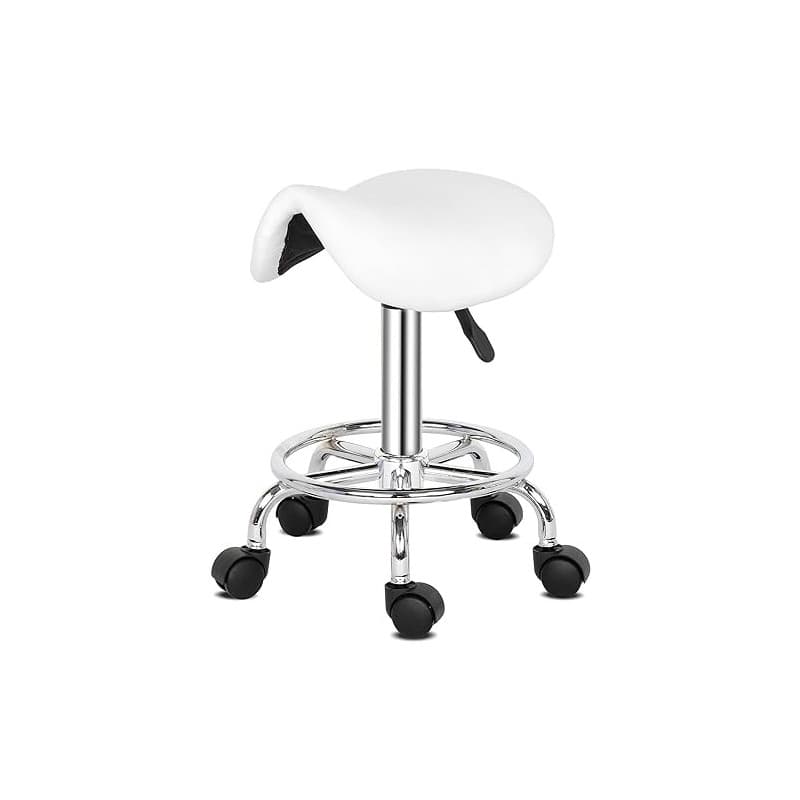 Alightup Tabouret de Bureau Tabouret à roulettes Professionnel Rotation à 360° Chaise a Roulette Salon de Massage Cuisine Bureau