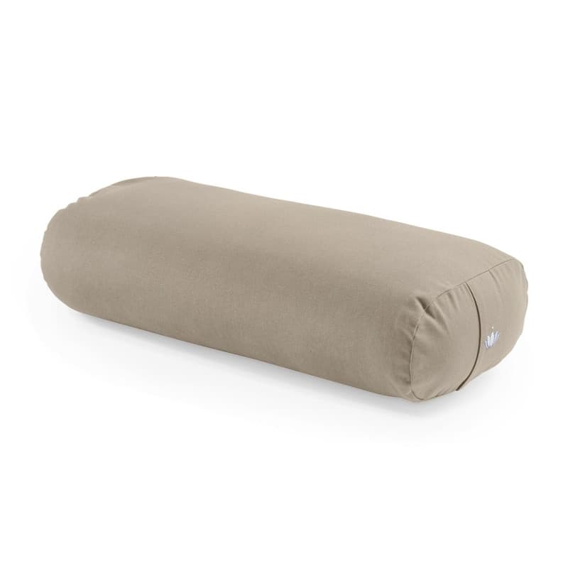 LOTUSCRAFTS Bolster de yoga pour Yin Yoga, rouleau, housse lavable en coton bio, coussin avec rembourrage en kapok, rouleau pila