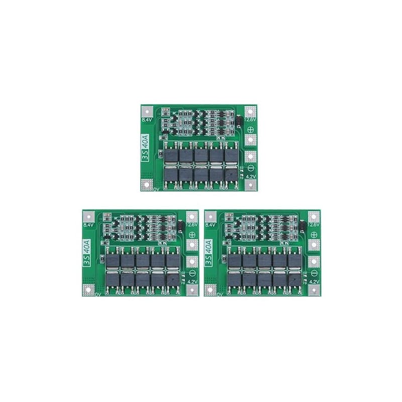 Gebildet 3 pièces 3S 11.1V 12V 12.6V 40A 18650 Chargeur PCB BMS Conseil de Protection Chargeur de Batterie Li-ION Lithium Module