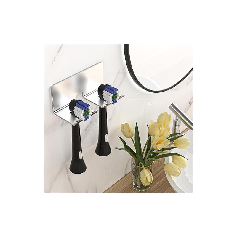 GGQ Porte-Brosse à Dents électrique Mural, Porte-Brosse à Dents sans percer pour Salle de Bain Support de Brosse à Dents Autocol
