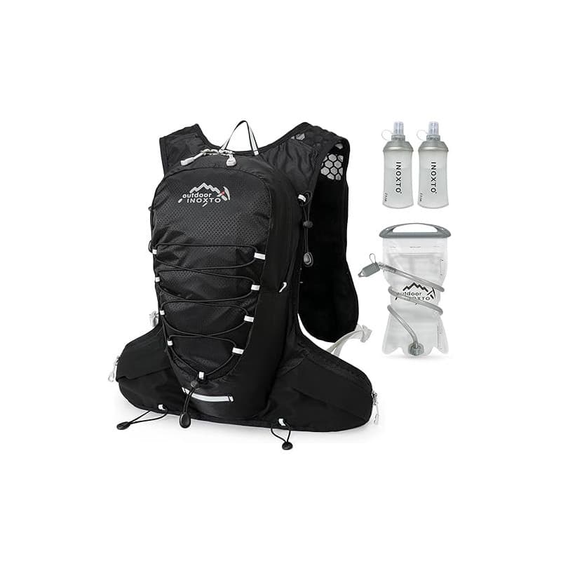 INOXTO Sac d'hydratation léger 5L,adapté à la randonnée en Plein air,Marathon, compétition Cycliste, Gilet d'hydratation d'alpin