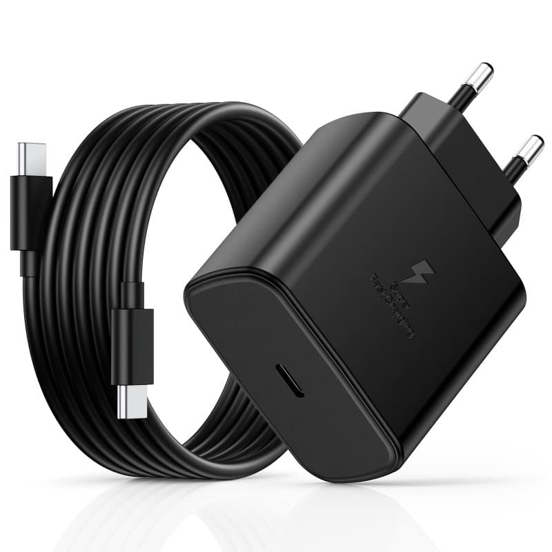 45W USB C Charger Fast Charging with Type C Cables 2M, for Samsung Galaxy S25/S24/S23/S22/S21 Ultra/S20/S20+/Note 20/10/9/A73/A5