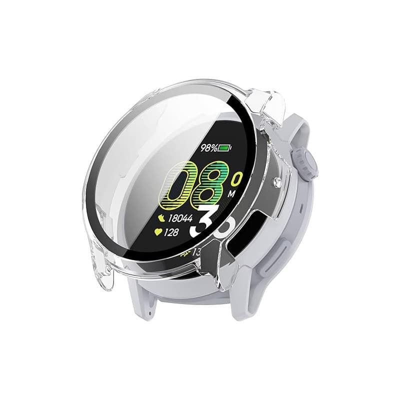 FTRONGRT Coque Compatible avec COROS Pace 4, PC + Film Trempé, Anti-Rayures Étui de Protection Tout Compris. Transparent