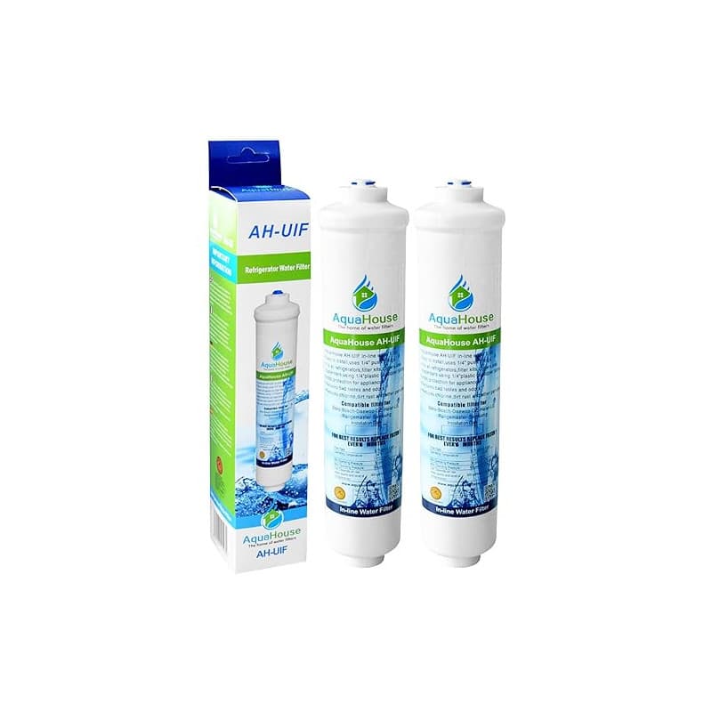 2x AquaHouse UIFH Compatible pour Haier 0060823485A Kemflo Filtre à eau Aicro pour réfrigérateurs Haier, CDA, Firstline, Frigist