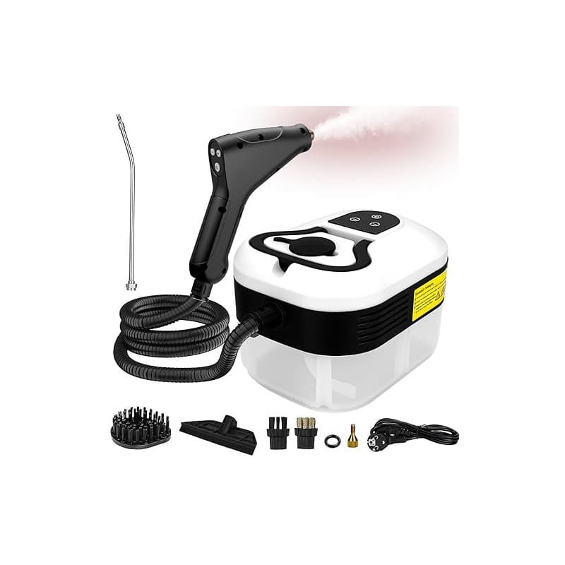 Nettoyeur Vapeur Portable 2500W - 3.5 Bar - 1200ml - 6 Vitesses - 15s Préchauffage - Idéal pour Voiture, Cuisine, Sols, Meubles