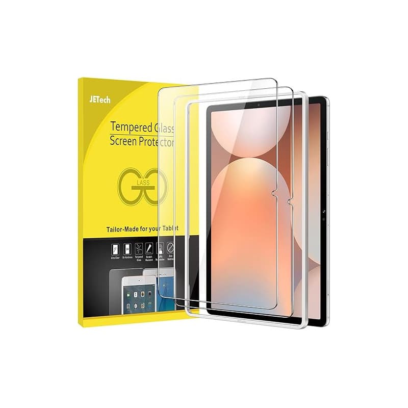 JETech Verre Trempé pour Samsung Galaxy Tab S10 Plus 2024/Tab S9 Plus/Tab S9 FE Plus 2023 12,4 Pouces, avec Outil d'Installation