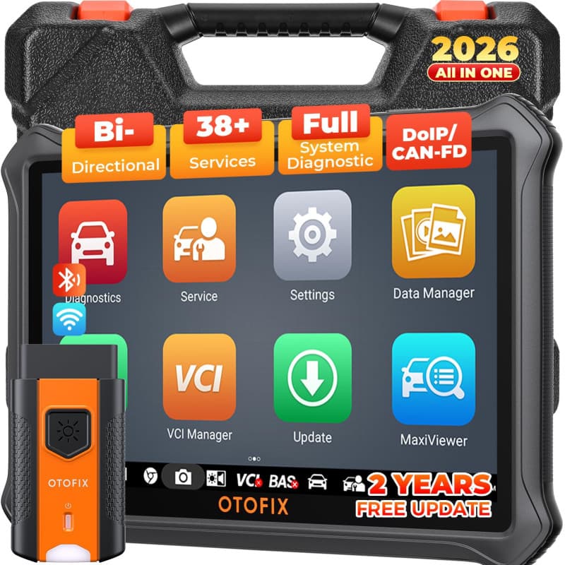 OTOFIX Valise Diagnostic Auto D1 Lite, 2026 Tous Les Diagnostic Voiture du système avec Test Actif, 38+ Fonctions de Service, ré