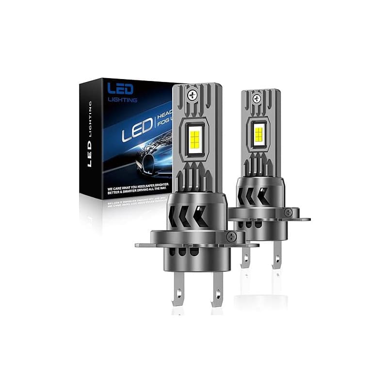 SHINYY Ampoule H7 LED 26000LM, 2026 Nouveau Haute Puissante 6500K Blanche Fraîche Lampes LED H7 Feux de Croisement/Feux de Route