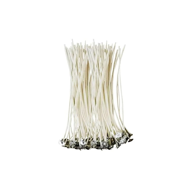 CZ Store®-✮Marque Française✮-Mèche Bougie-✮✮Garantie A Vie✮✮-Mèche pour Bougie 10 CM|Lot de 50 PCS| Meche Bougie Naturelle Coton