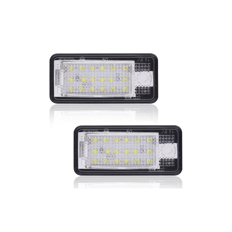 URAQT LED Éclairage Plaque D'immatriculation Auto Ampoules Super Brillant CanBus Sans Erreur 6000K Xénon Blanc 18SMD, 2PCS LED P