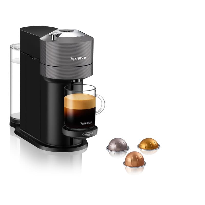 machine à café à capsules De'Longhi Nespresso Vertuo Next ENV 120.GY - Gris.