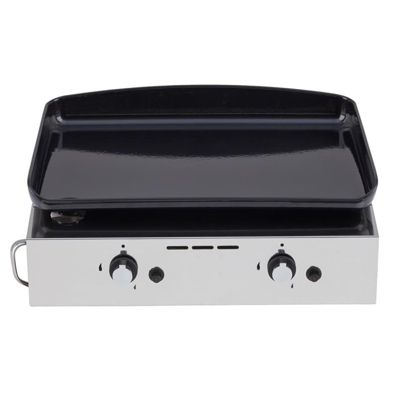 Plancha gaz 5000w plaque fonte émaillée 47x36cm - 555032010701