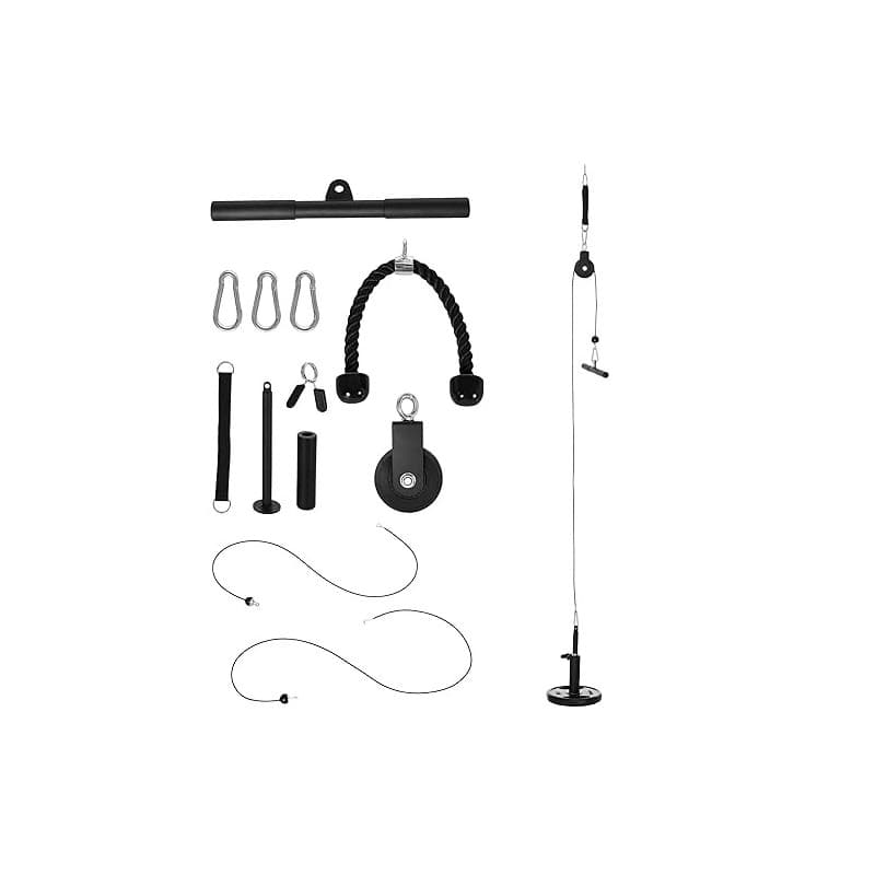SPORTNOW Système de poulie de Musculation - système de poulie d'entraînement des Triceps pour Traction LAT Biceps, Triceps, épau