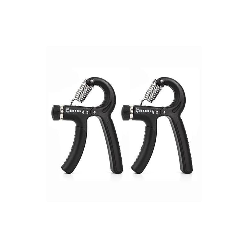 Youery 2 Pièces Hand Grip Strengthener, Hand Grip Musculation, Appareil de Renforcement du Grip avec Résistance Réglable 5-60kg,