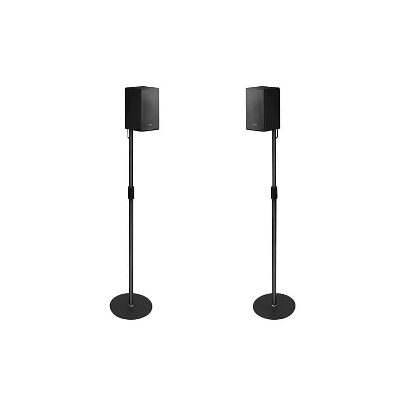 Lot de 2 Supports d'Enceinte Universel pour Enceintes Jusqu'à 73-140 cm Support d'enceinte Support de Sol Réglable en Hauteur pa