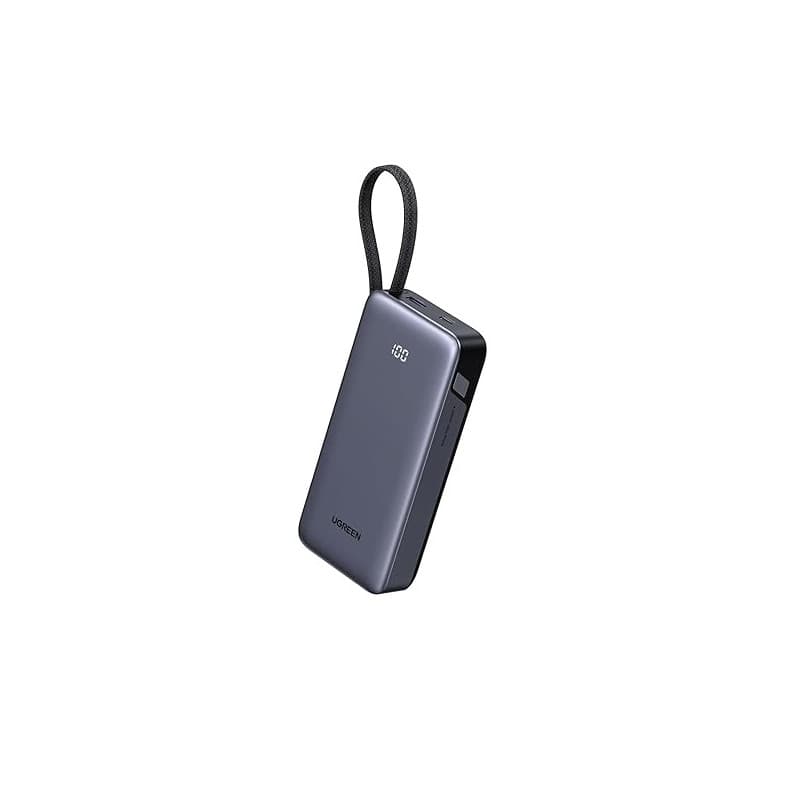 UGREEN Nexode 45W Batterie Externe 20000mAh Power Bank Charge Rapide Câble USB C Intégré PD3.0 Chargeur Portable PC LED Compatib