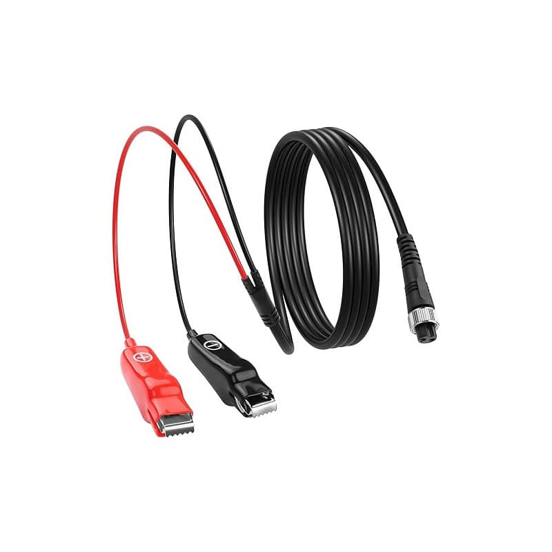 CERRXIAN Câble de batterie pour moulinet de pêche électrique, câble d'alimentation 2 broches pour moulinet de pêche électrique,