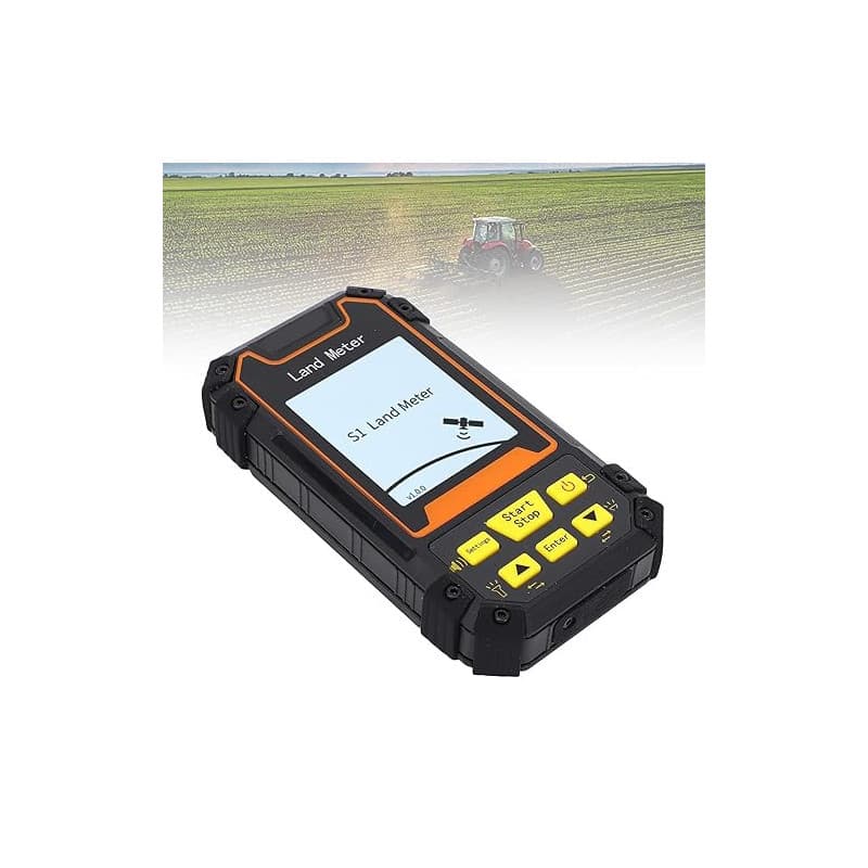 Appareil de Mesure de Superficie, Mesureur GPS Portable pour Levés Topographiques Écran LCD 2,4 Pouces Testeur Gnss Portable de