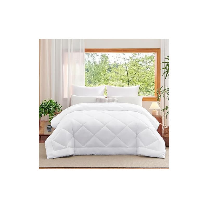 WAVVE Couette 220x240 Tempérée 300GSM en Microfibre, Édredon Lit 2 Personnes 220x240 cm pour Lit 140x190/160x200, Grand Chaud Ép