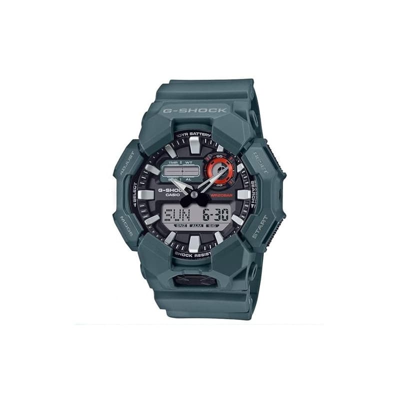 Casio Montre G-Shock GA-010-2AER, Analogique - Numérique, Résistant aux Chocs, Résistant à L'eau, Gris, gris