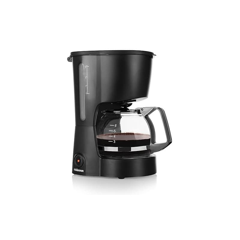 Tristar Cafetière, Capacité 6 Tasses, 600W, Fonction Maintien au Chaud, Arrêt Automatique, Filtre Permanent, Système Anti-Goutte