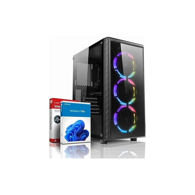 SHINOBEE FRORDI PC Gaming AMD Ryzen 5 3500 6 cœurs 4,10 GHz - GeForce RTX 3050 6 Go - Windows 11-16 Go DDR4 - SSD NVMe 512 Go -