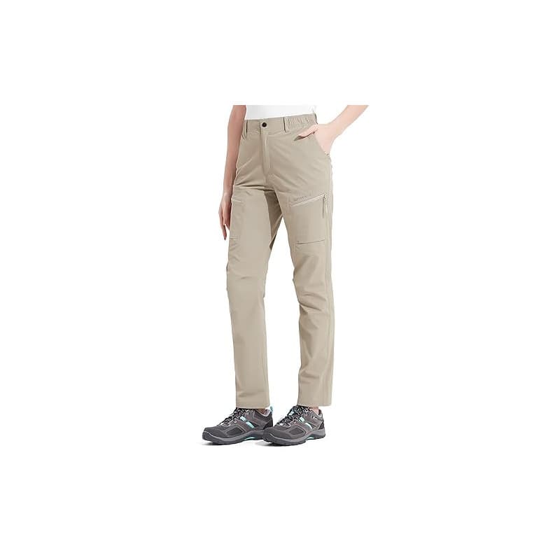 KUTOOK Pantalon Cargo Femme Outdoor Pantalon de Randonnée Travail Trekking Montagne Respirant Impermeable Séchage Rapide