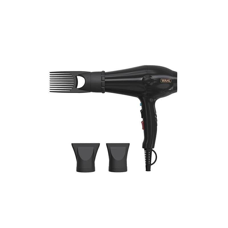 WAHL PowerPik 5000 Hairdryer, Sèche-cheveux pour femmes, embout Pik, sèche-cheveux afro, cheveux afro-caribéens, trois réglages