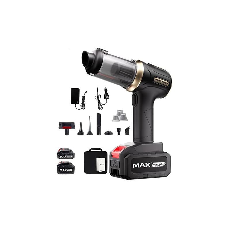 Aspirateur voiture puissant moteur 120W maison bureau mini aspirateur nettoyage intérieur voiture chargeur secteur+câble allume