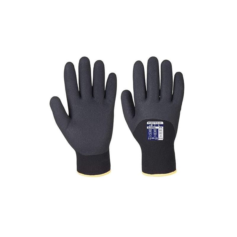 Portwest Gant Hiver Arctic, Couleur: Noir, Taille: L, A146BKRL
