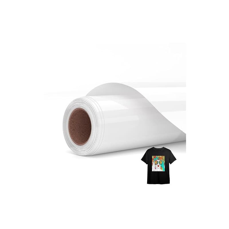 Asoway Sublimation HTV pour tissu foncé/claire, Vinyle de Sublimation Flex Thermocollant pour Tissu Coton 30,5 X 244CM rouleau F
