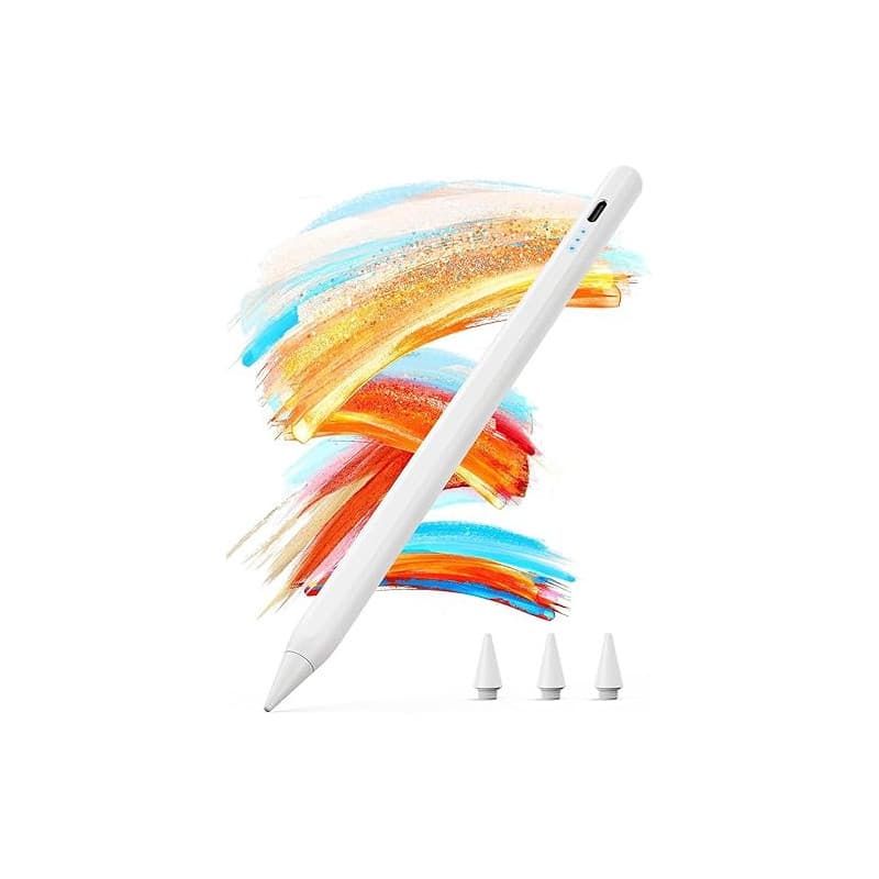 KINGONE Charge Rapide Stylet pour iPad 2018–2026, Pencil ipad USB-C avec rejet de Paume et détection d’Inclinaison, Compatible i