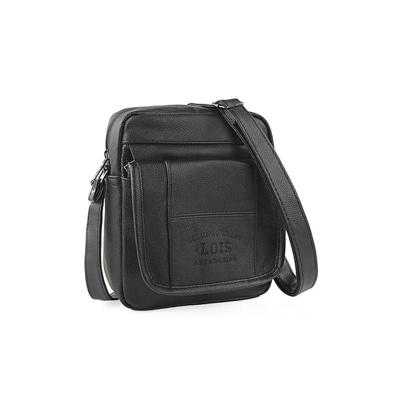 Lois - Sacoche Homme Bandouliere. Pochette Homme en cuir véritable élégante et compacte pour usage quotidien affaires loisirs st