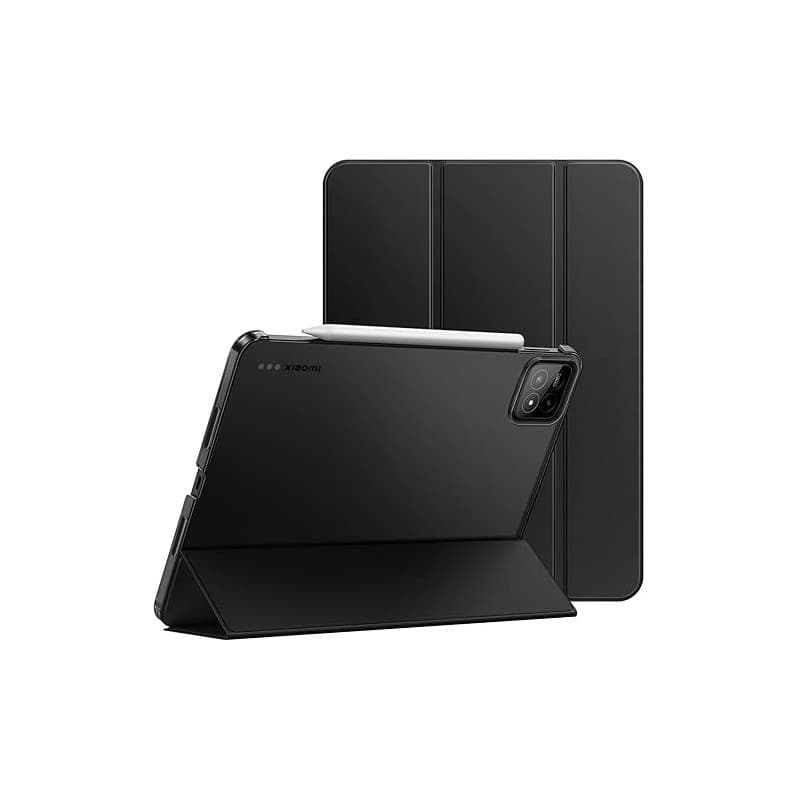 JETech Coque pour Xiaomi Pad 8/8 Pro & Pad 7/7 Pro (11,2 Pouces, Modèle 2026/2025), Fine Translucide Arrière Trifold Folio Suppo