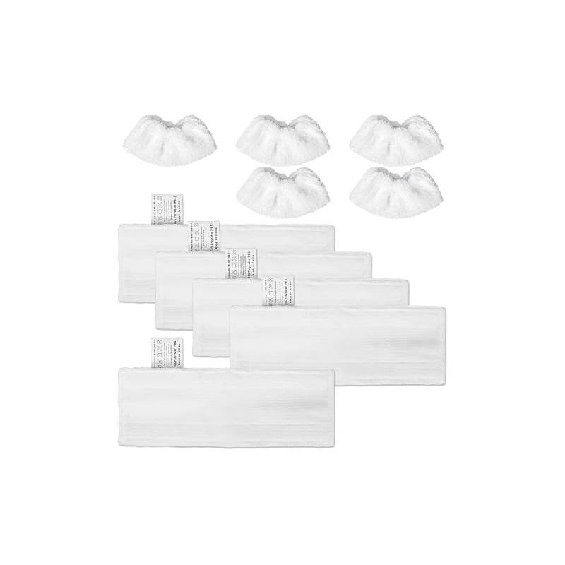 10 Pièces Chiffons de Rechange en Microfibre Compatible avec SC1, SC2, SC3, SC4, SC5, Bonnettes Microfibres Nettoyeurs à Vapeur,