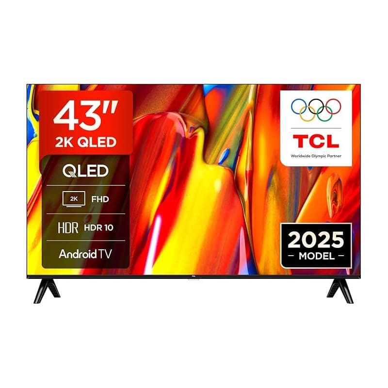 TCL 43V5C – TV QLED Direct LED Smart Full HD 43" avec Android TV & HDR - Compatible avec Google Cast & Google Home, Design Minc