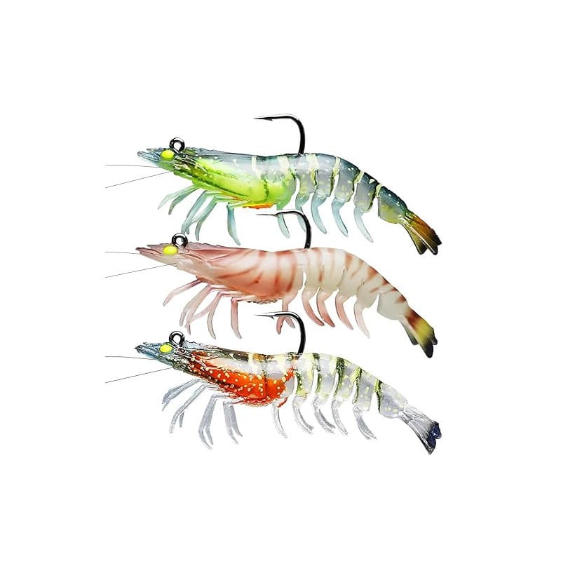 TRUSCEND Leurre Souple Easy Catch Shadtale avec Hameçon de BKK, Vibrante et Action de Jigging pour Plus de Touche, Leurre de Pêc