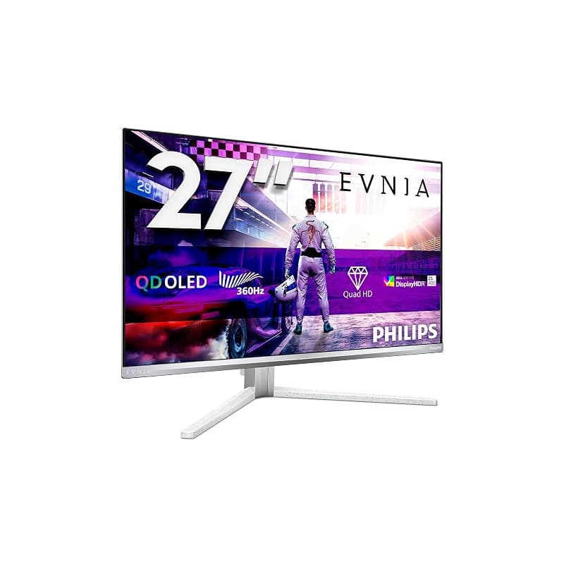 Philips Evnia 27M2N8500 - Moniteur Gaming OLED QHD 27 Pouces, 360 Hz, 0,03 ms, HDR400, Ambiglow, FreeSync. Prem., Composition G-