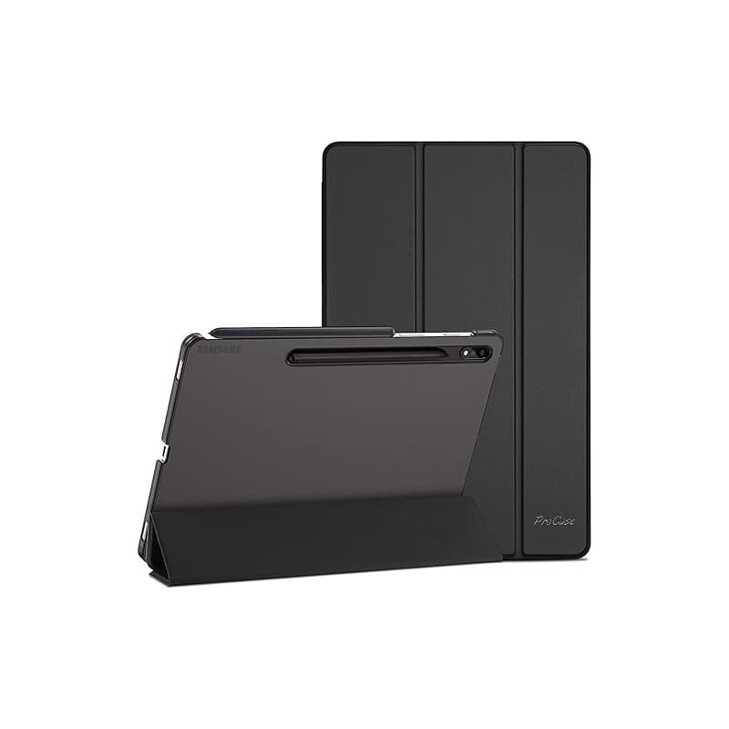 ProCase Coque pour Galaxy Tab S7 FE 2021/ Tab S8 Plus 2022/Tab S7 Plus 2020 12.4” Coque, Protection Ultra Léger Étui Housse de P