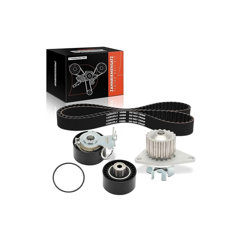 Frankberg Kit de Courroie de Distribution Pompe à eau Essence Compatible avec 206 SW 2E/K 1.4L 2003-2008 207 WA WC 1.4L 2006-201