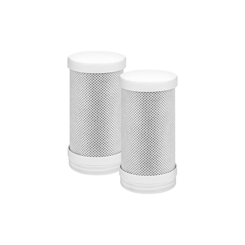 HOTUT Filtre á Eau Sur Robinet- Jeu de 2 Cartouches de Rechange pour Filtres à Eau, Enlève Impuretés, Chlore, Eau de Javel, Vers
