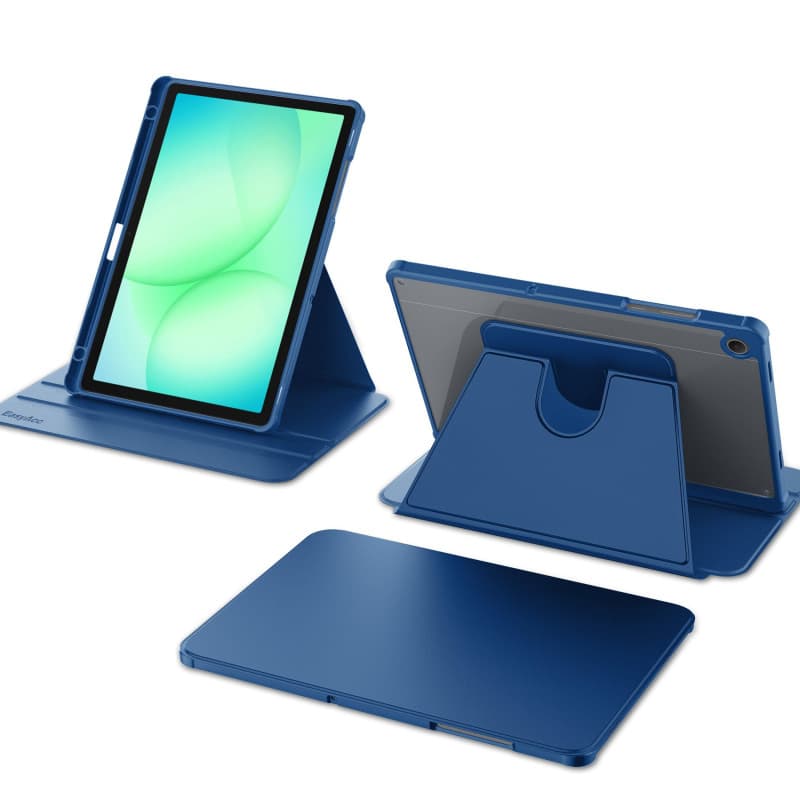 EasyAcc Coque Rotative pour Samsung Galaxy Tab A11+ Plus 2025 / A9+ 11 Pouces 2023 avec Porte Stylet, Étui Housse de Protection