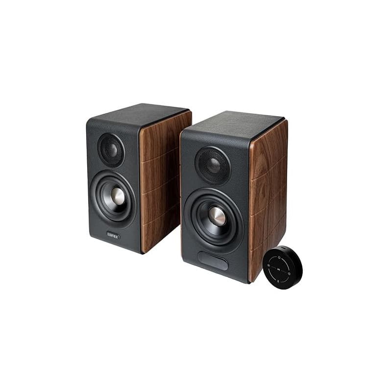 Edifier S880DB MKII - Haut-Parleur Haute Qualité, LDAC, BT 5,3, Télécommande, 2-Voies, avec Fil &sans Fil 88 W, Walnut, ConnexAp