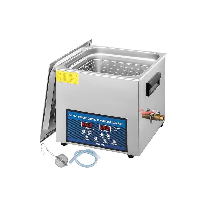 VEVOR Nettoyeur à Ultrasons Double Fréquence 10 L, Professionnel Nettoyeur à Ultrasons 220 V avec Chauffage, Nettoyeur Ultrasons