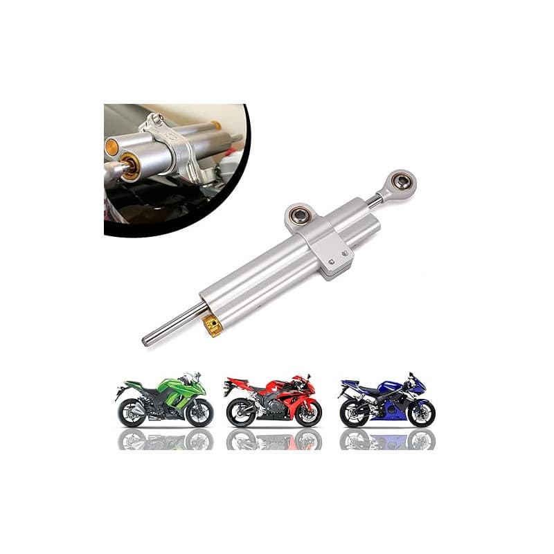 IUVWISN Stabilisateur d'amortisseur de direction de moto Stabilisateurs réglables universels de moto pour ADV R6 Z1000 Z900 R1 6