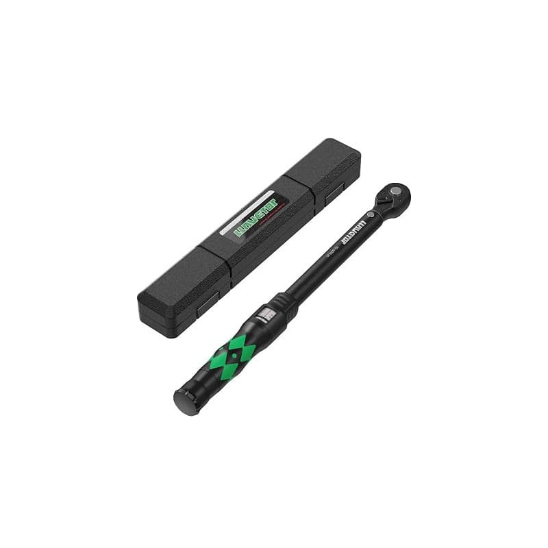 LLAVETOR Clé Dynamométrique 3/8", Haute Précision ±3%, 10-60 Nm, 72 Dents Clé à Cliquet Réversible pour Vélo y Moto D'entretien,