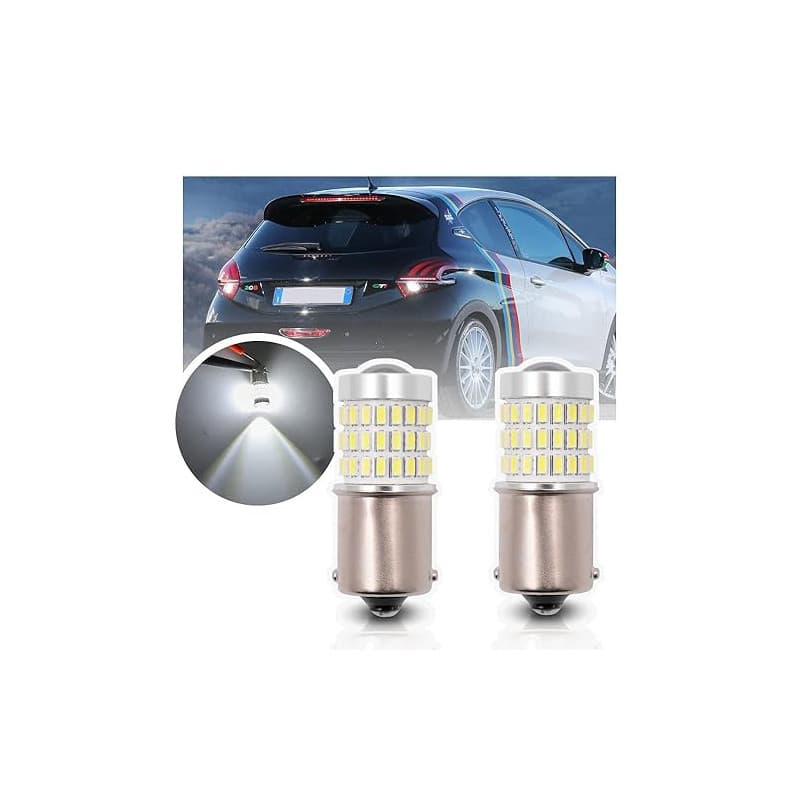 NSLUMO Ampoules de recul, P21W Ampoule LED pour Peug.eot 208 3008 5008 207 208 308, Ci/troen C4 Cactus C4 C5 C3 P21W LED Feu de