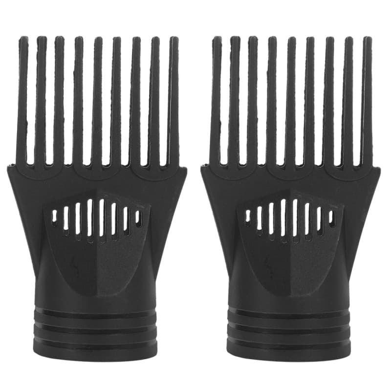 Lurrose Lot De 2 Embouts Peignes Universels Pour Sèche-Cheveux Accessoires Coiffure Concentrateur De Flux D'Air Pour Cheveux Lis