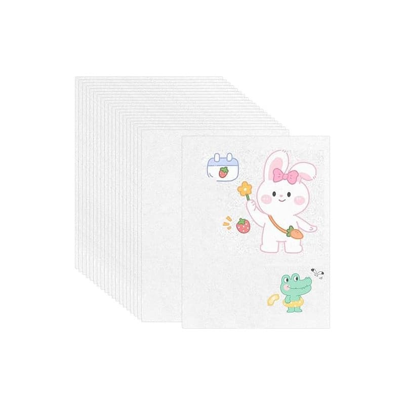ZMDMAH Feuilles Plastique Fou A4 0,2mm Mat Transparent, Papier Magique à Cuire au Four pour Bijoux, Pendentifs, Activités Manuel
