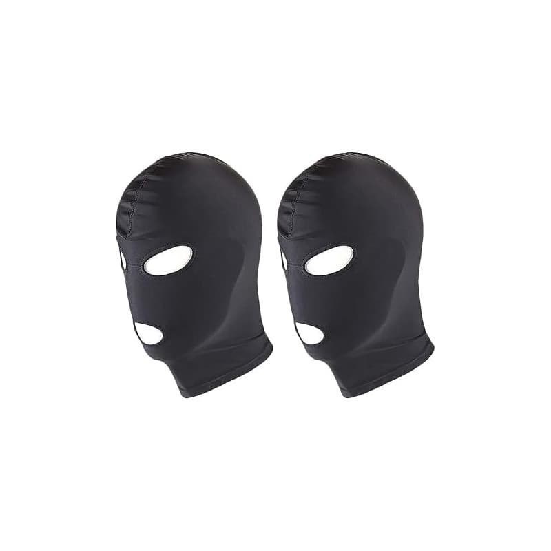 JIHUOO Lot de 2 masques ouverts pour les yeux ouverts, masque complet pour le visage, cagoule, ski, moto, cyclisme, protection U